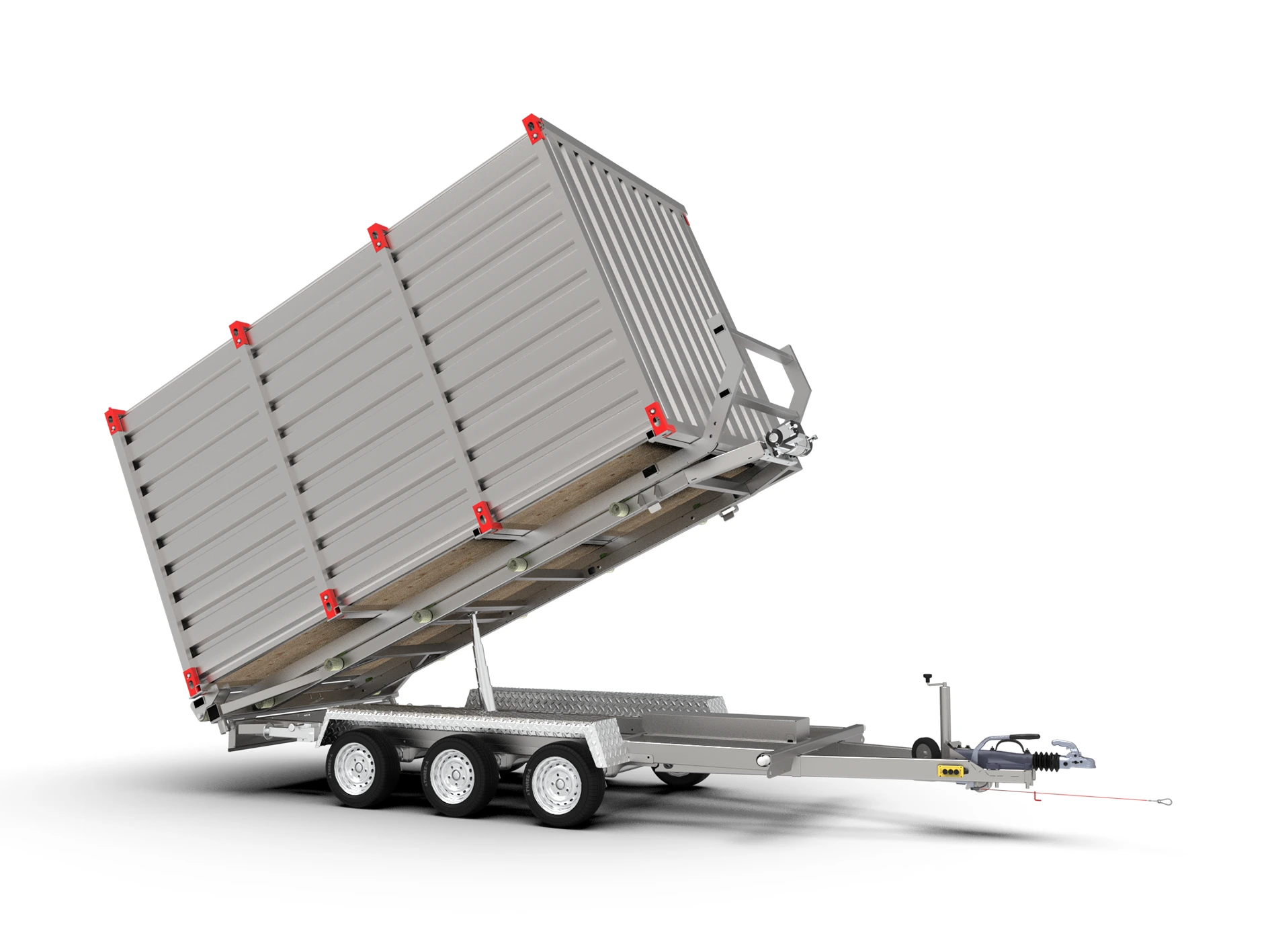 Anhänger-Absetzsystem: Container zum Absetzen